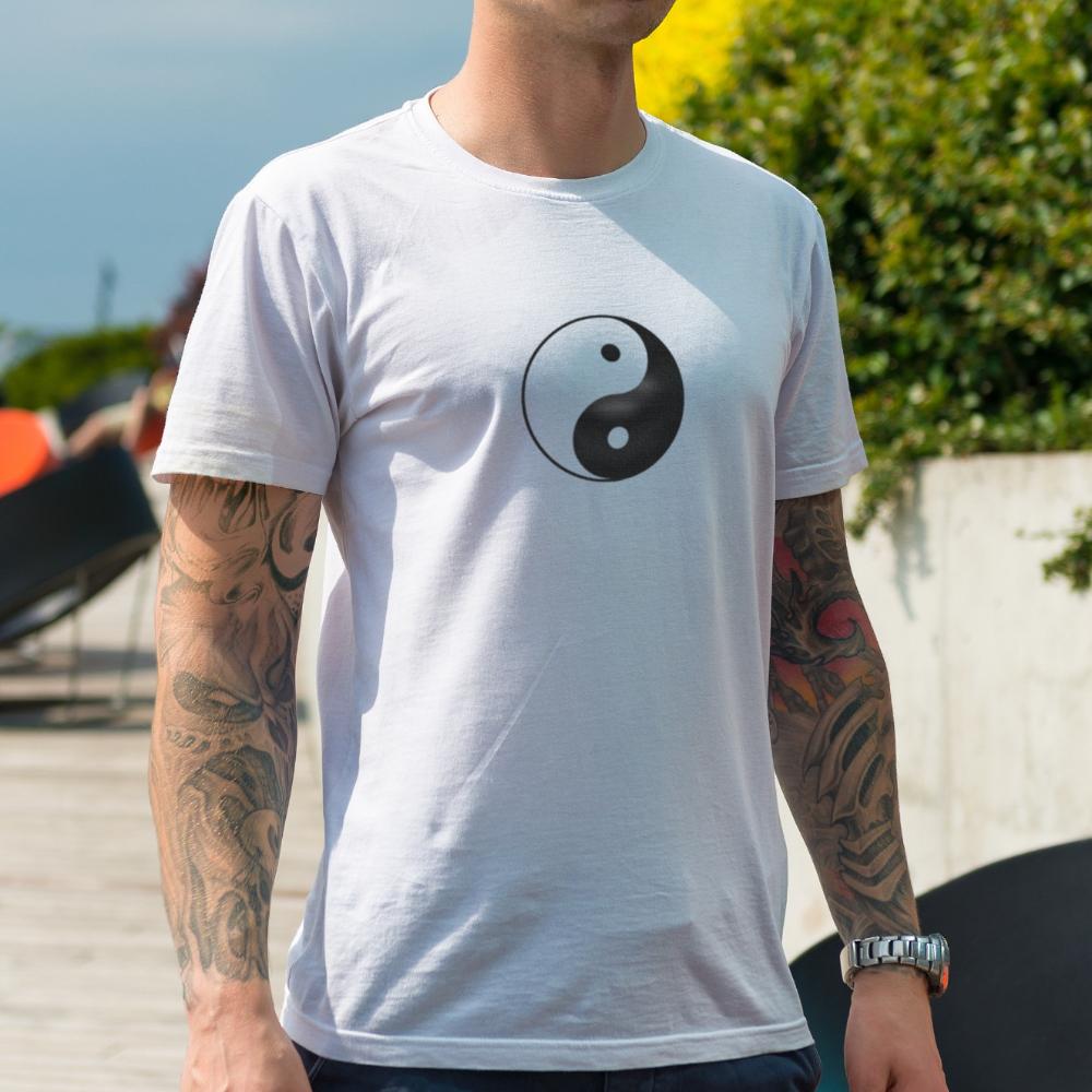 Yin Yang Taoism Tai Chi Design T Shirt Woman Man Summer Fashion Casual Cotton Graphic T Shirts Streetwear Ropa Hombre