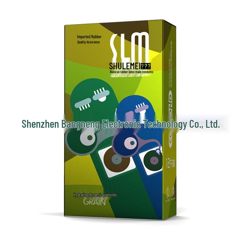 Shu Le Mei Ultra-Thin Ribbed Condoms - 3D Water-Soluble, Dynamic, and Safe for Family Planning.