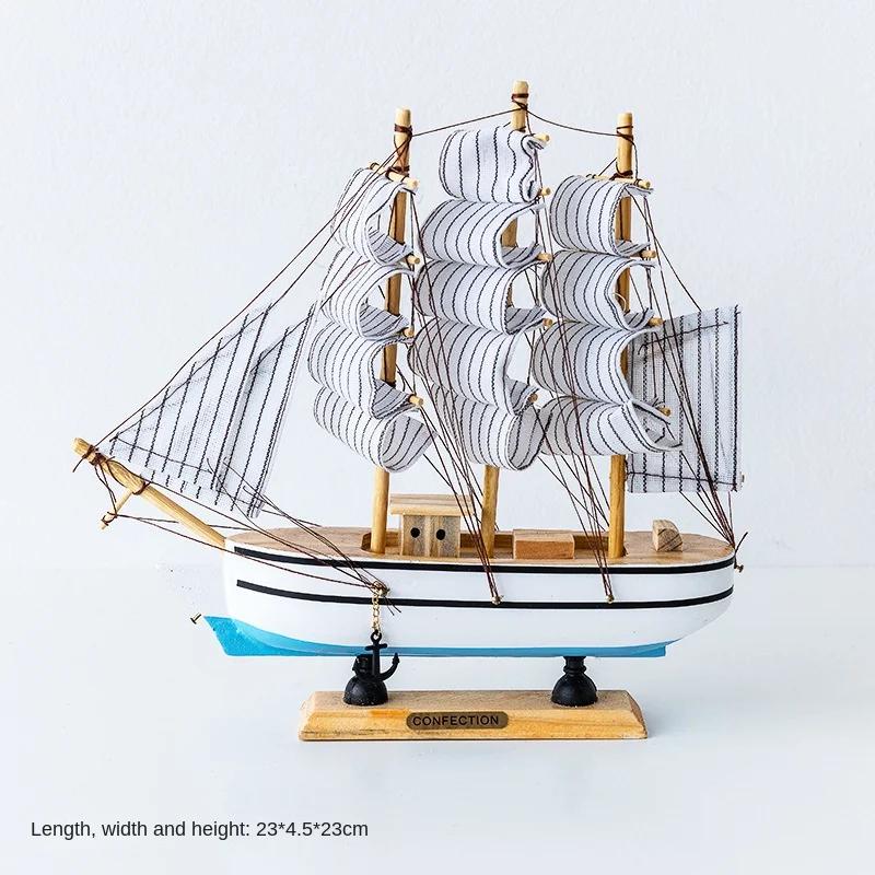 Деревянная модель парусника, украшения для гостиной, ТВ-шкафа, спальни, рабочего стола, креативные украшения для дома, аксессуары, подарок на день рождения