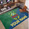 Personalized Crystal Velvet Carpet Rapid Wien FC Pattern Non Slip Floor Rug