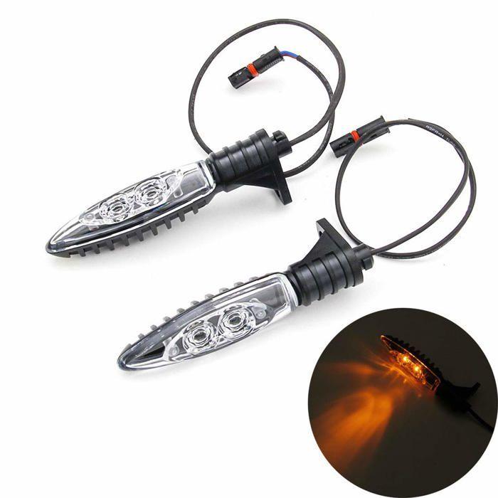 1 paire pour Moto LED Tour Signal lumière Indicateur avant tourner lampe pour R1200gs HP4 Adventure F800gs R1200r