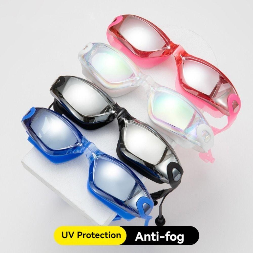 with Nose Clip, and Ear Plugs Silicone Swim Cap Adjustable Diving Eyewear  Water Sports