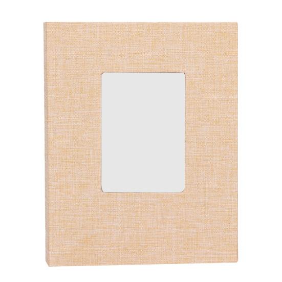 Yousheng Fabric Photo Album with 208 Pockets Slip-in Picture Albums Linen Cover Memory Book with Front Window for Family Anniversary Vacation Wedding