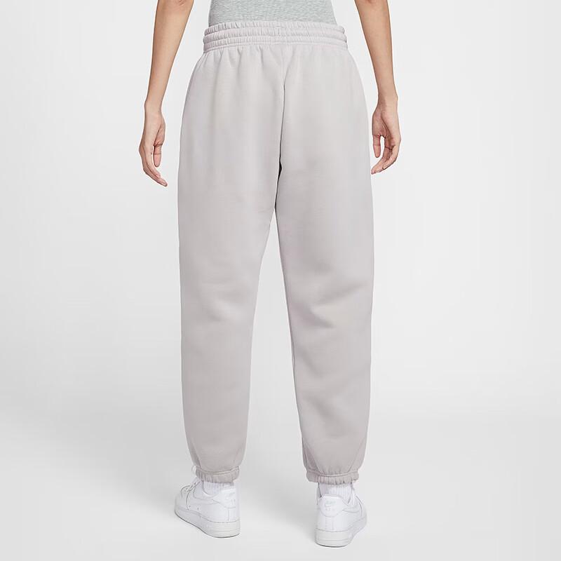 Nike Спортивные штаны Phoenix Fleece с высокой талией, свободного кроя, дымчато-серые, для женщин FZ5997-010