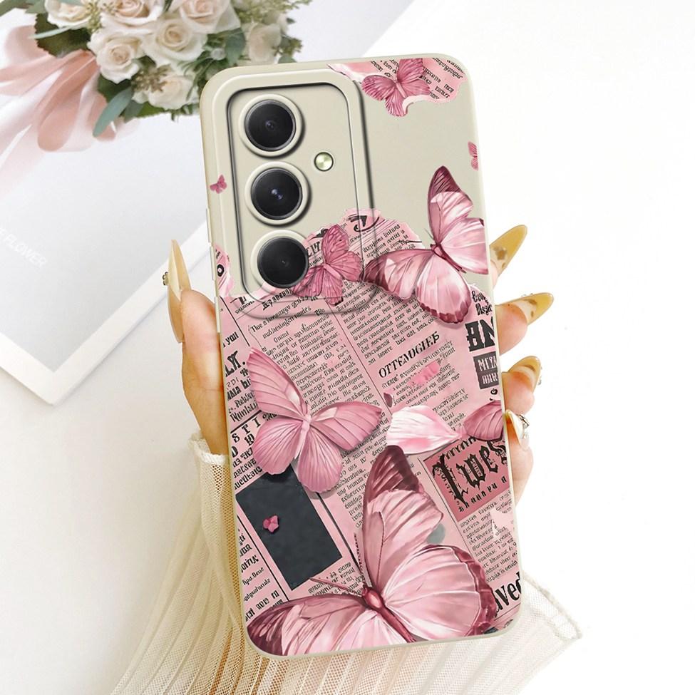 Чехол для Samsung A55 5G A556V A556B A556E A5560 Корпус для Samsung Galaxy A55 5G Обложка Силиконовый Модный Мультяшный Забавный Расписной