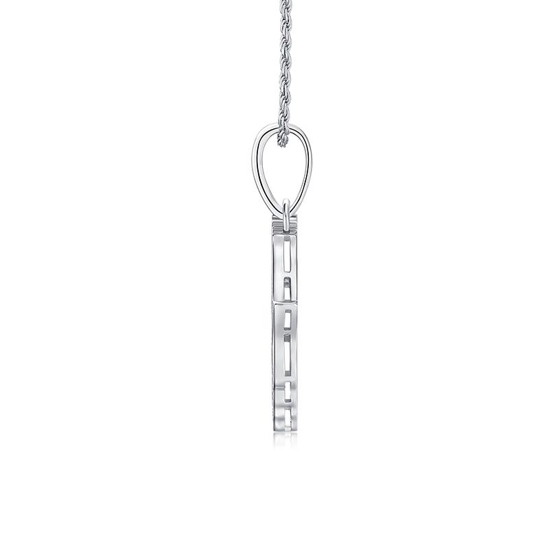 Africa Map Pendant Moissanite Necklace Hip Hop Style 925 Silver 18K Gold Plated Gift Jewelry Moissanite Necklace Collection
