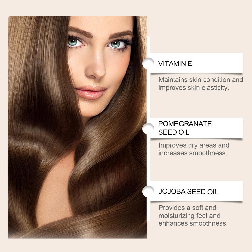 Питательное масло семян граната питает кожу лица и волосы, сохраняет эластичность и укрепляет волосы с помощью масла, 60 мл