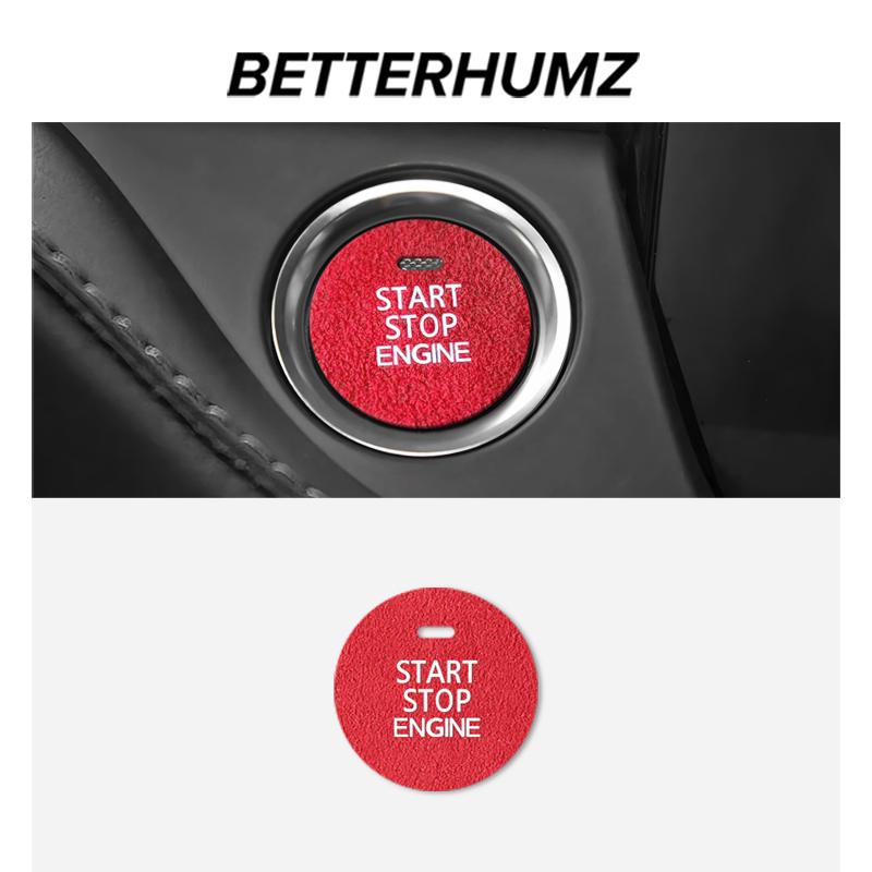 Made of Alcantara Betterhumz For Mazda 3 Axela CX-3 CX-4 CX-8 2014- Engine Start Stop Trim Stickers Car Interior Accessories