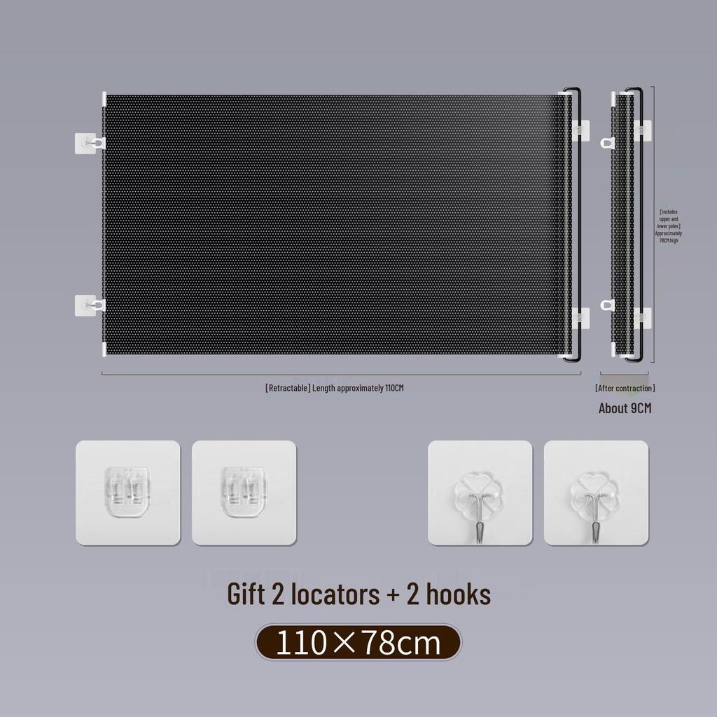 Защитный барьер для домашних животных без сверления, выдвижной, для лестниц, дверных проемов и забор для маленьких собак с гибким кошачьим барьером