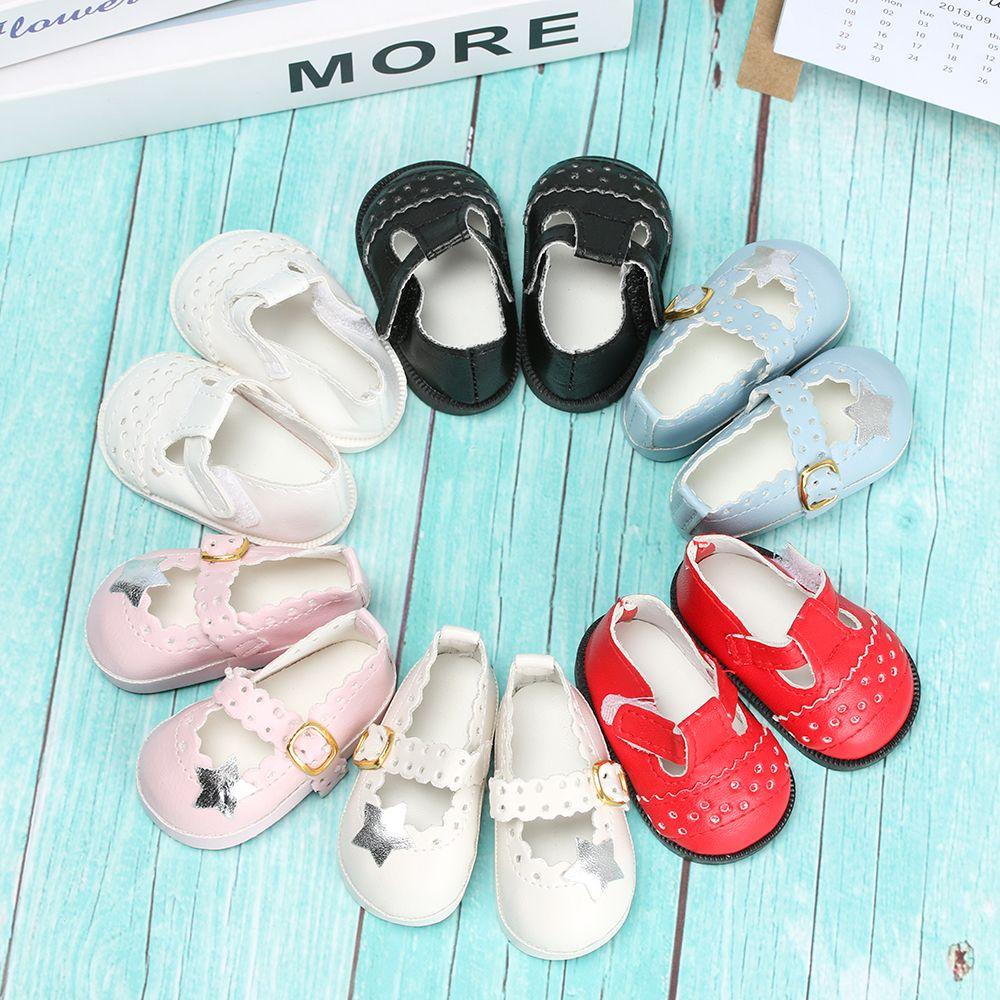 Birthday Gifts Toys Doll Accessories Doll Shoes PU Leather Shoes Pentagram Toy Shoes 16 Inch Doll