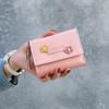 Geometric Flowers Women Cute Pink Wallets Pocket Purse Card Holder Wallet Lady Female Fashion Short Coin Purse Money Bag
