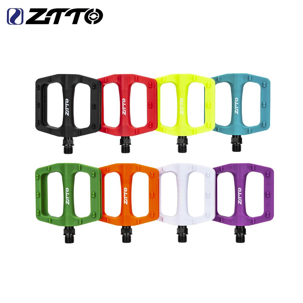 ZTTO Ultralight Pedal 218g Mountain Road Bike Pedal Platform Nylon Pedals 2 DU Footboard Cycling BMX Anti-slip Flat Pedals 6