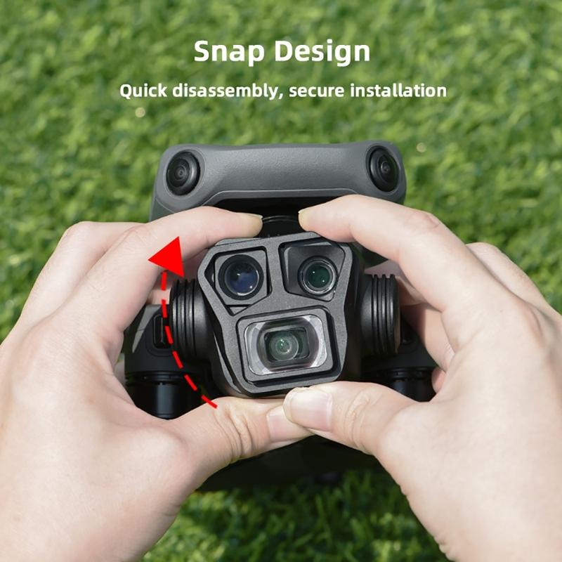 Широкоугольный Алюминиевый Сплав + Оптическая Линза для Mavic3 Pro - Более Широкое Поле Зрения Защитная Пленка от Царапин Ультралегкий Дизайн
