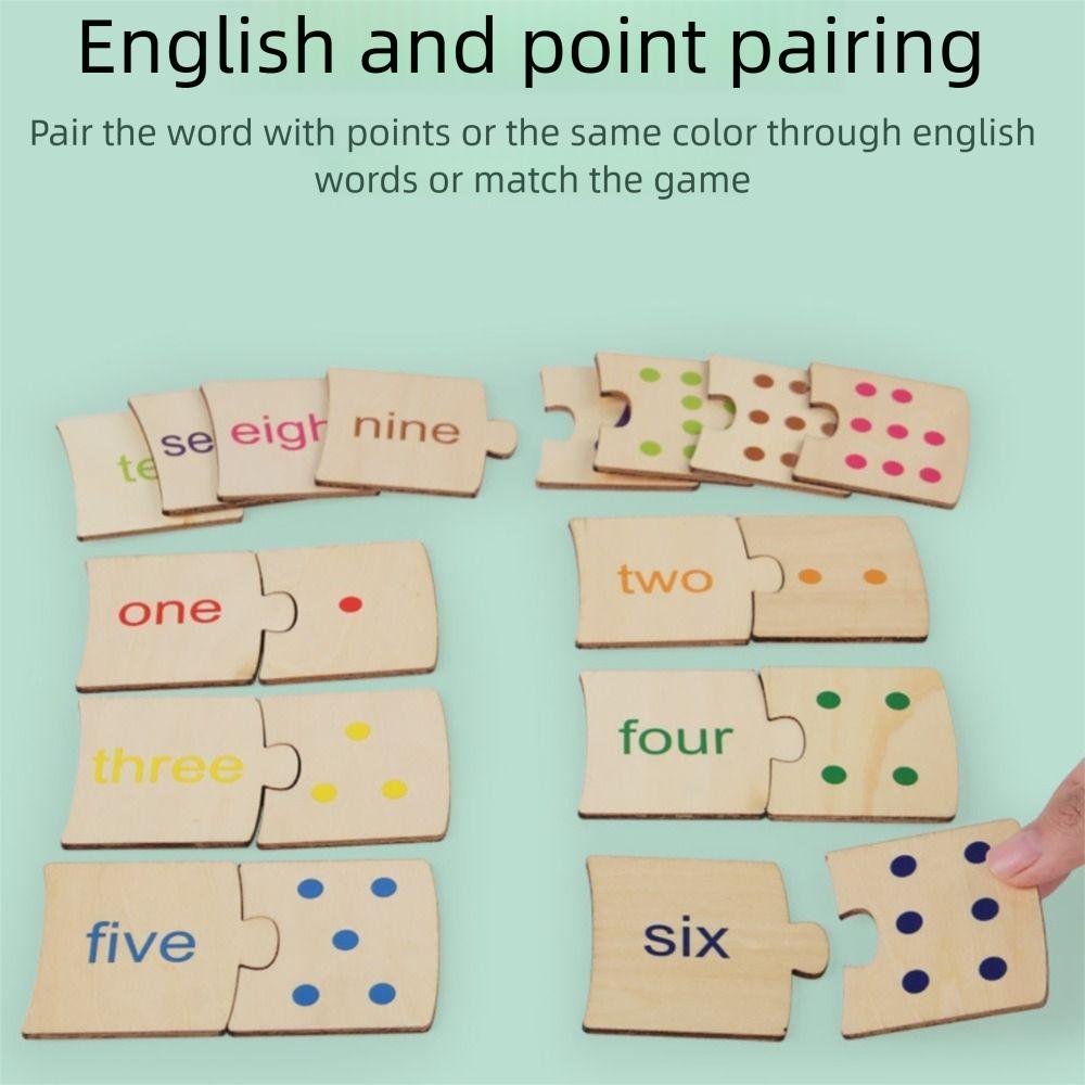 Points Brain Traing Toys Cartoon Animal Number Matching Card Game Number Matching Toys Kids