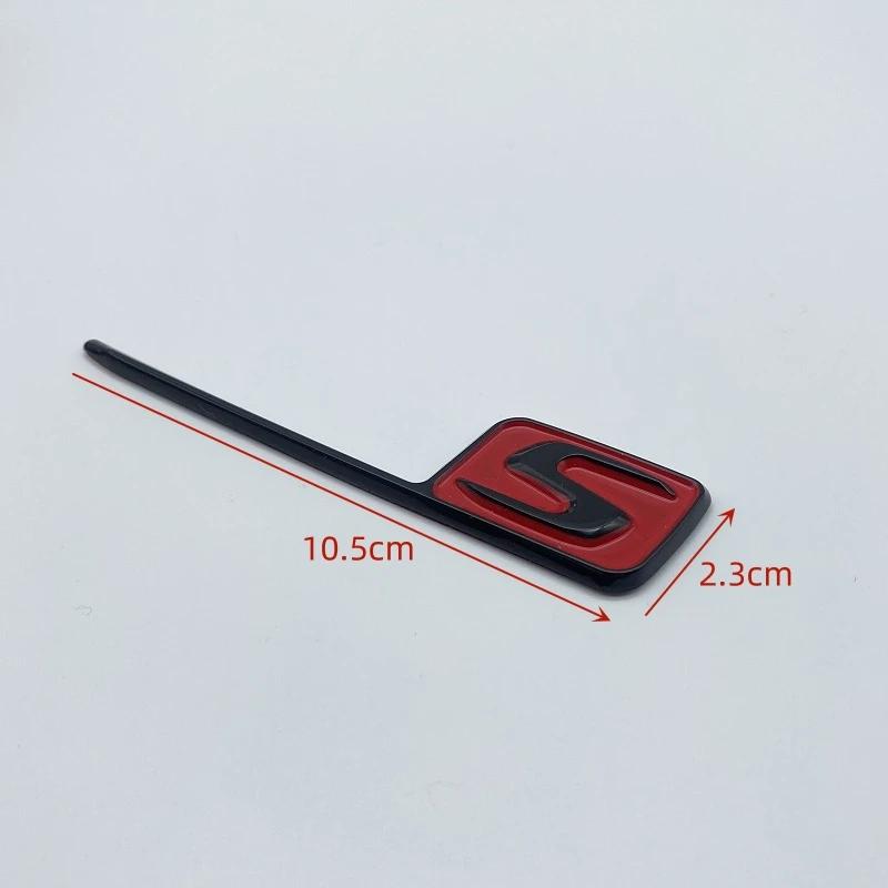 Car S Logo Emblem Badge ABS Metal Sticker For Benz E63S C63S GLC63S GLE63S GLS63S GTR GT Series CLA45S Car Decoration nn1