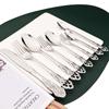 Vintage Silver Dinnerware Set Stainless Steel Set 1pcs Royal Knife Tea Fork Coffee Spoon Silverware Western Tableware Set