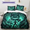 How Train Dragon Pattern Bedding Quilt Set Quilt Cover Pillowcase Home Birthday Gift(1 * duvet cover + 2 * pillowcase, without core)