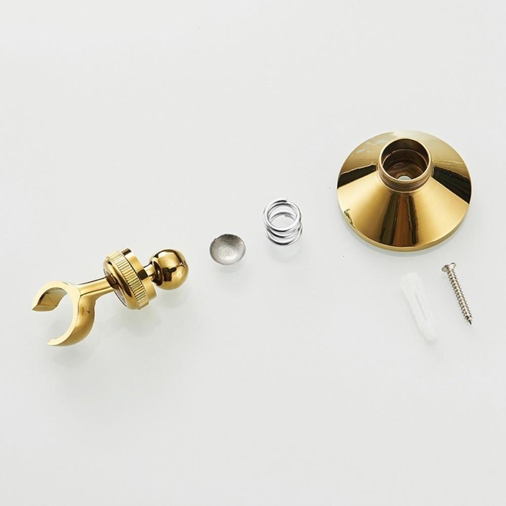 Регулируемый Держатель для душевой лейки Античная латунь Душевой кронштейн Ретро Настенный кронштейн