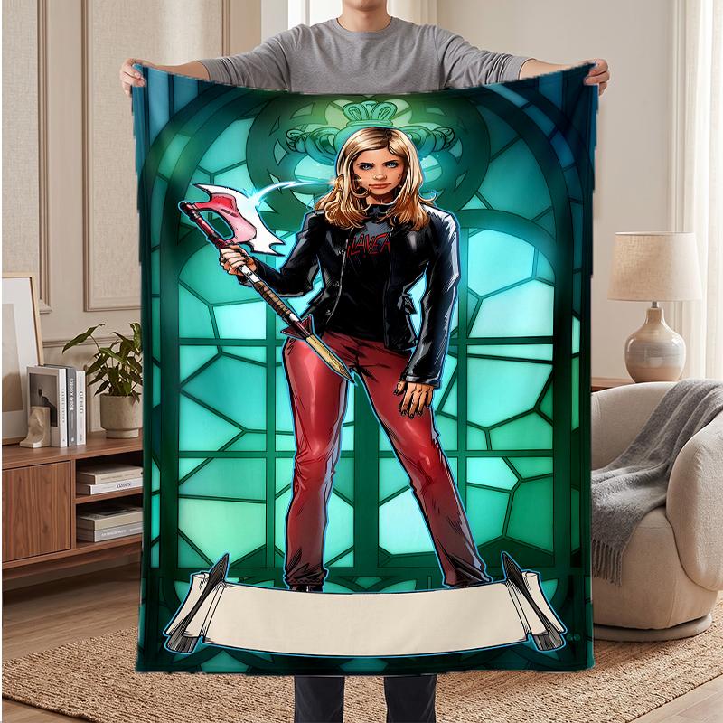 Buffy the Vampire Slayer Soft Warm Flannel Blankets Comfortable Blanket for Home Decoration Gifting