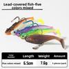 Jumping Fish Lure Lead Anti-Snag Rotating Soft Bait with Hooks for Mandarin Fish Bass Catfish Sea Fishing Black Pit Fishing
