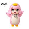 Voice Message Recorder Toy Little Penguin Toy, 10cm Recordable Cosplay Figure, Funny Sound Effect Figurine Anime Desk Display Model with Effect,