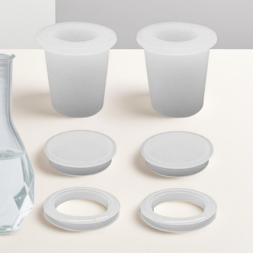 Outdoor Table Umbrella Hole Ring 6 Pieces Patio Table Umbrella Hole Plug Fits 2-2.5in Desk Hole Replacement Parts For Parasols