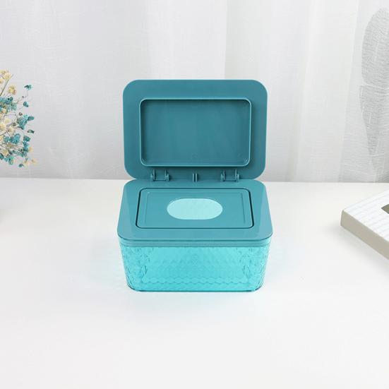 Диспенсер для салфеток Коробка для хранения Большой вместимости Пыленепроницаемый Защита от влаги Прозрачный дизайн Коробка-кейс для ванных салфеток