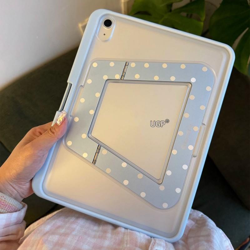 Korean Style Polka Dot Tablet Case IPad Pro 11 Air 5 10th Gen Mini 6 With Kickstand Shockproof Sleep Wake Function