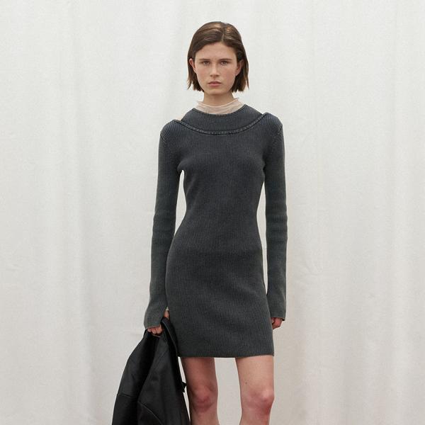 Atelier Nine Layered Knit Dress(Op-6220)