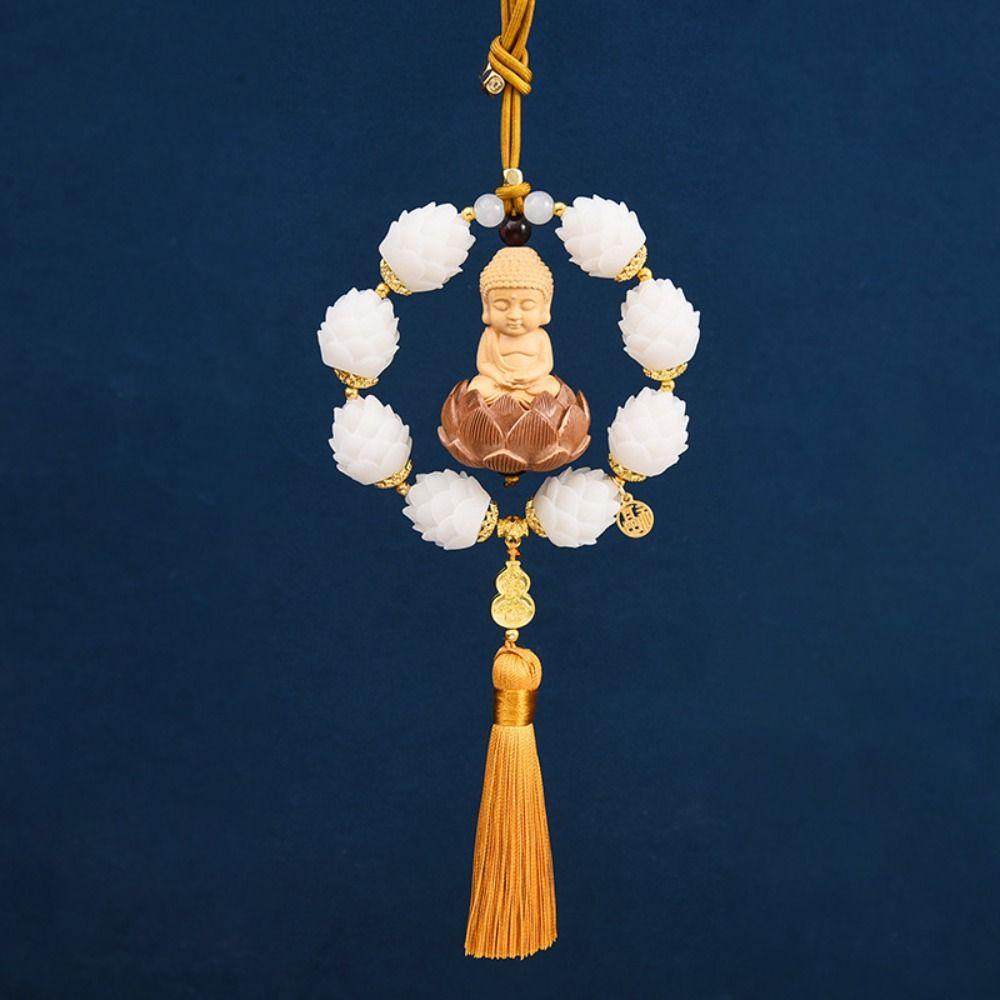 Exquisite Car Hanging Decoration Good Luck Car Upholstery Circle Lotus Car Pendant Automobile