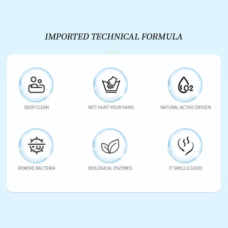 Кислородный отбеливатель и пятновыводитель Полотенца Халаты Постельное белье Желтизна Плесень Пятна Глубокая очистка без повреждений Формула с активным кислородом