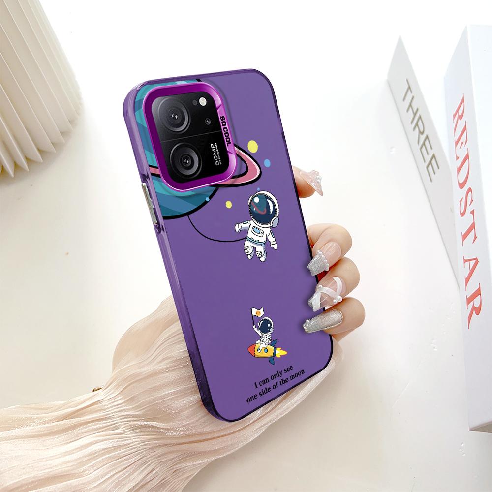 Окрашенный узор, цветной серебристый, двухсторонний, жесткий, противоударный чехол для телефона Xiaomi Redmi Poco