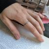Серебряное кольцо с фианитами, вес изделия 1,17 гр (2203193)