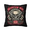 Modern Vintage America Road Route 66 Cushion Cover Soft Throw Pillow Case Decoration