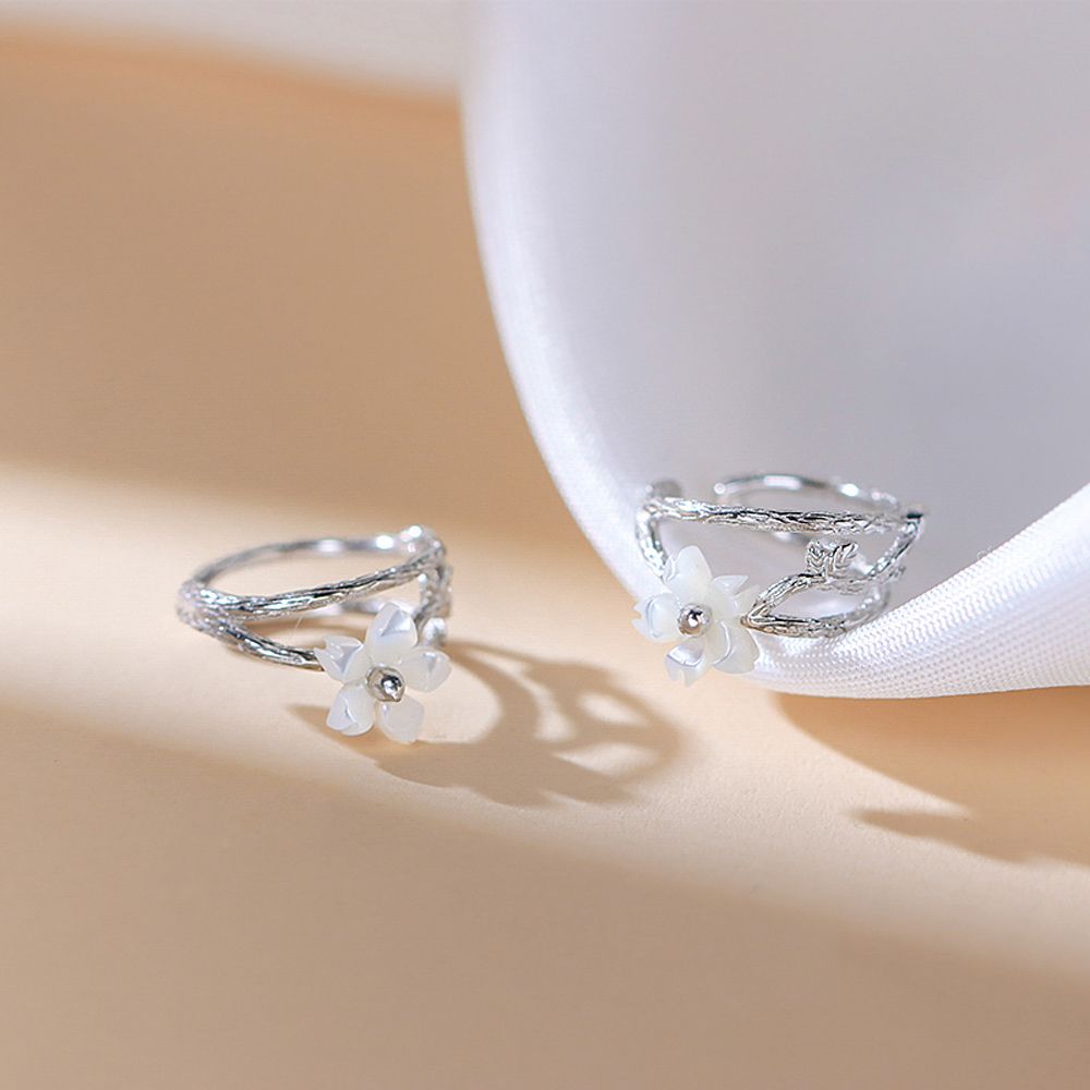 Sakura Jewelry Gifts Flower Ear Clips Ear Cuff Cartilage Clip Earrings Korean Earrings for Women