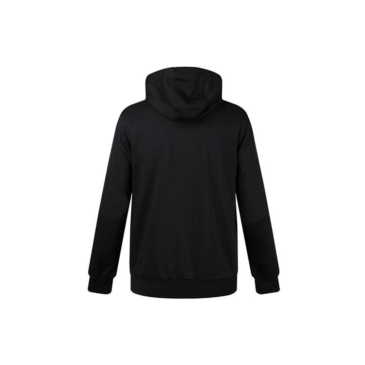 Men's adidas originals Outline Fzh Flc Hooded Sports Zipper Jacket Black ED4693