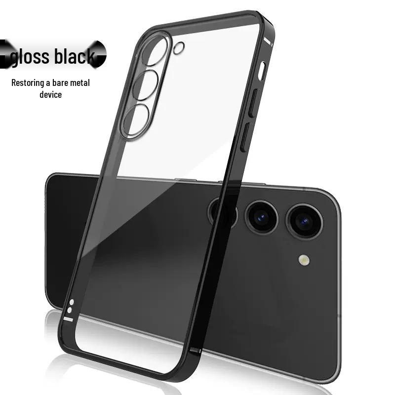 Чехол Samsung S25Ultra Electroplated Fine Hole Clear TPU - Ультратонкий мягкий защитный чехол