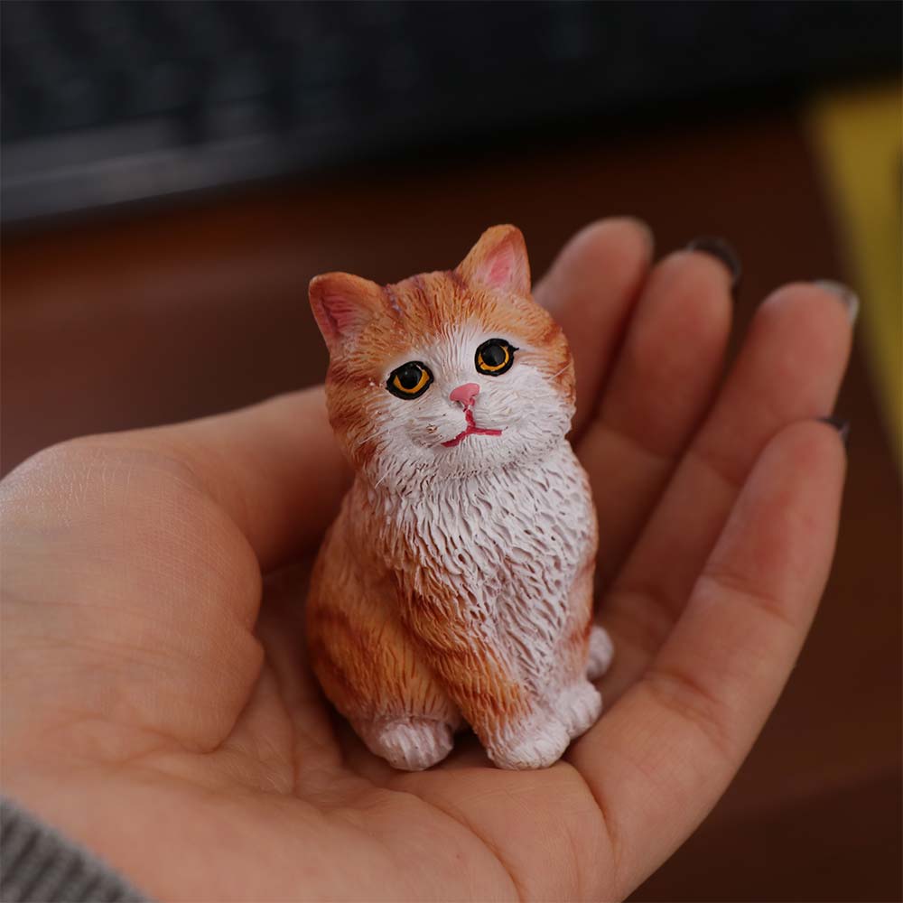 Сидящий Кот Модель Питомца Симуляция Украшение Кошка Подарок для Детей Украшение Кошка Игрушка для Детей