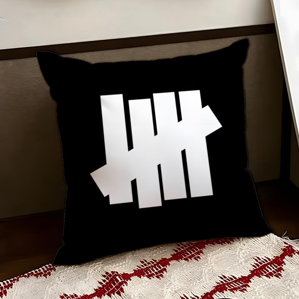 UUndefeated Trend Cushion Cover Reversible Soft Durable Pillow Cover Home Car MultiScene Use for Daily Comfort