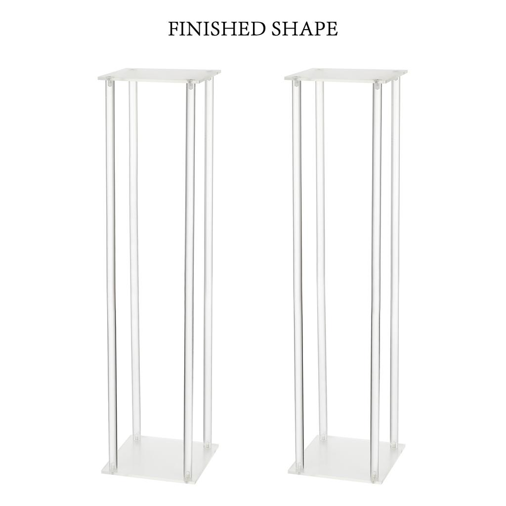 Wedding Acrylic Road Flower Stand Cylinder Vase Flower Arrangement Wedding Decoration