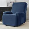 Solid Velvet Recliner Armchair Cover Non Slip Lazy Boy Single Sofa Covers Elastic Soft All-inclusive Couch Slipcover Living Room