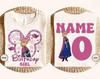 Custom Fairytale Princess Birthday Girl Shirt, Winter Princess Tee, Cartoon Mouse Ears Party Outfit