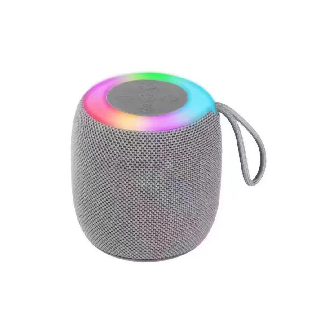 Портативная беспроводная Bluetooth-колонка для улицы, сабвуфер, для автомобиля и дома с разноцветными огнями, атмосферная маленькая мини-колонка