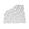 Irregular Frame Grid Decoration Metal Silvery Stencil Embossing Cutting Dies For Diy Scrapbooking Paper Album Cards Making