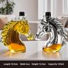 Whiskey Bottle Engraved Horse Head Shape Glass Decanter For Whiskey Bourbon Brandy Unique Liquor Bottle Gift For Whiskey Lovers