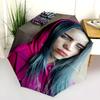 1 шт. Автоматический складной зонт - Узор с индивидуальным именем Billie Eilish, Портативная и складная конструкция с 8 спицами, Рождественские и Дни рождения Подарки