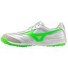 Morelia Sala Pro Comfortable TF (Rubber Studs) Non-Slip Durable Soccer Shoes Unisex Soccer Shoes Silver Green Q1GB2513