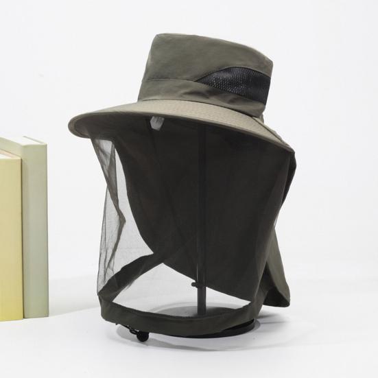 Шляпа с москитной сеткой для защиты от солнца для мужчин и женщин, рыболовная шляпа