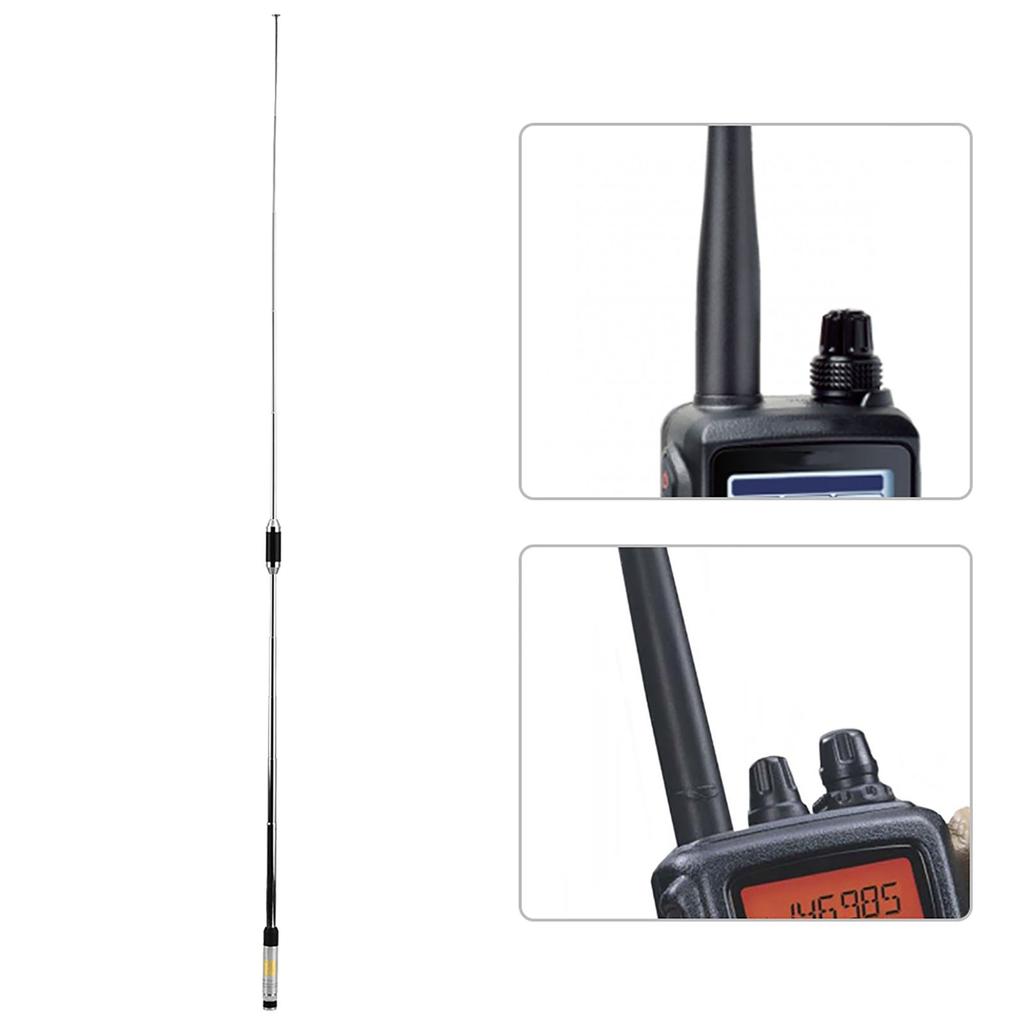 RH770 144/430MHz Dual Band BNC Antenna Extendable Antenna for Walkie Talkies