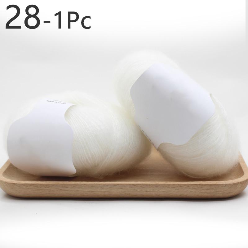 1 шт., 30 г, нить для вязания крючком из мохера для свитера, шарфа, пряжа для вязания, мягкая многоцветная пряжа для рукоделия «сделай сам»